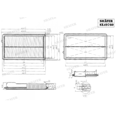 Фільтр повітряний Shafer (SX49760)