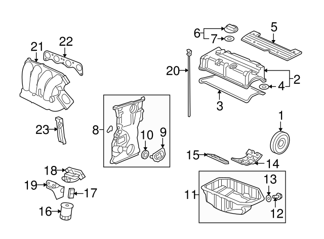 Піддон картера двигуна (11200RZA000)