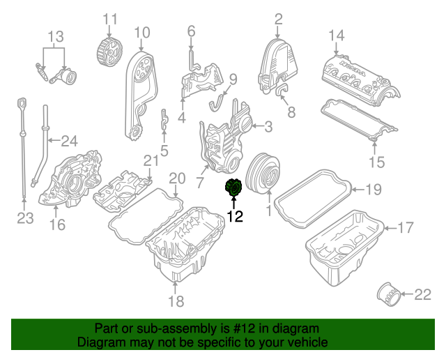 Шків приводу ременя грм (13621P2FA01)
