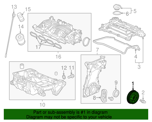 Шків колінчастого валу (1381059B003)