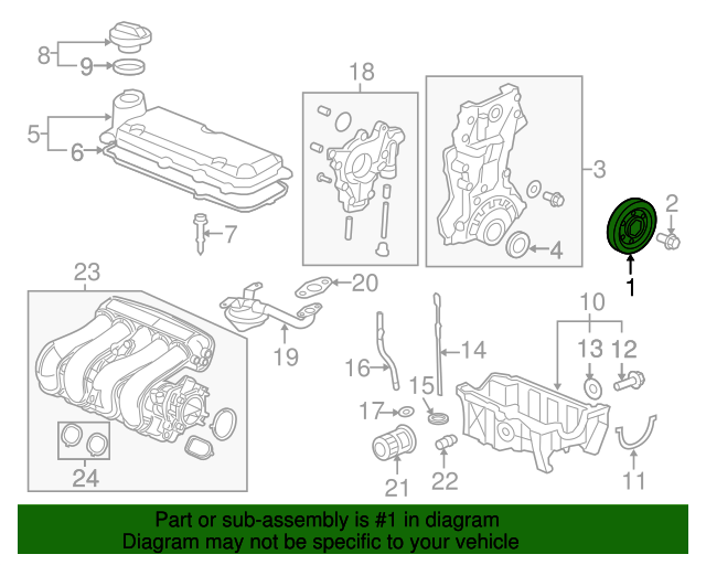 Шків колінчастого валу (138105R0003)