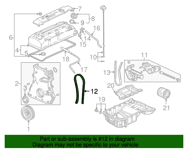 Ланцюг ГРМ (14401PCX004)