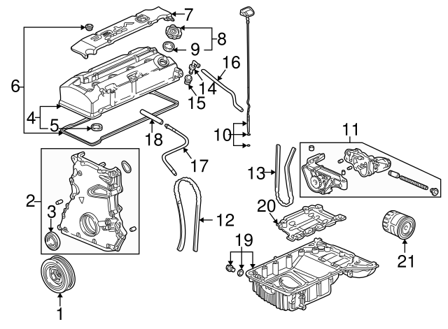 Ланцюг ГРМ (14401PCX004)