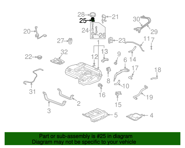 Фільтр паливний (16010-S3V-A10)