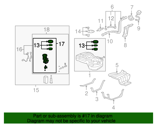 Фільтр паливний (17048-SXS-A30)