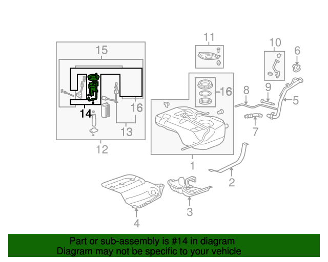 Фільтр паливний (17048-SZA-A30)