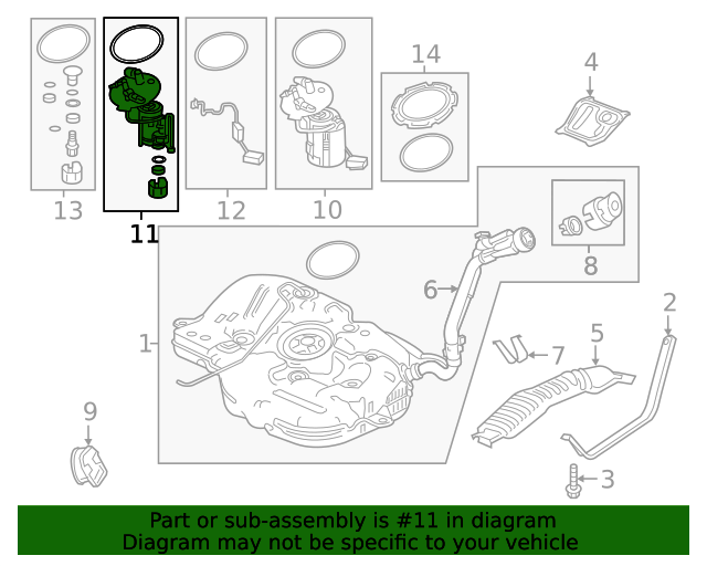 Фільтр паливний (17048-TBA-A01)