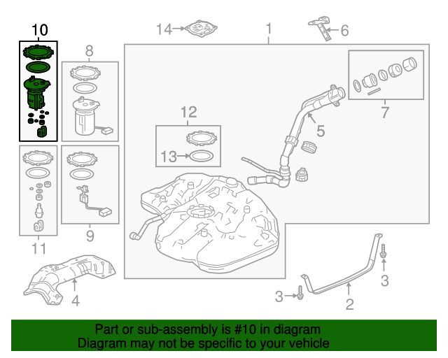 Фільтр паливний (17048-TVA-A02)
