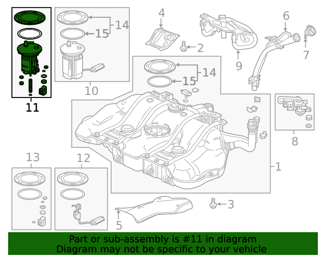 Фільтр паливний (17048-TXM-A00)