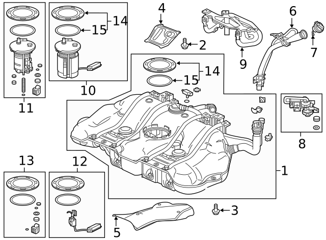 Фільтр паливний (17048-TXM-A00)