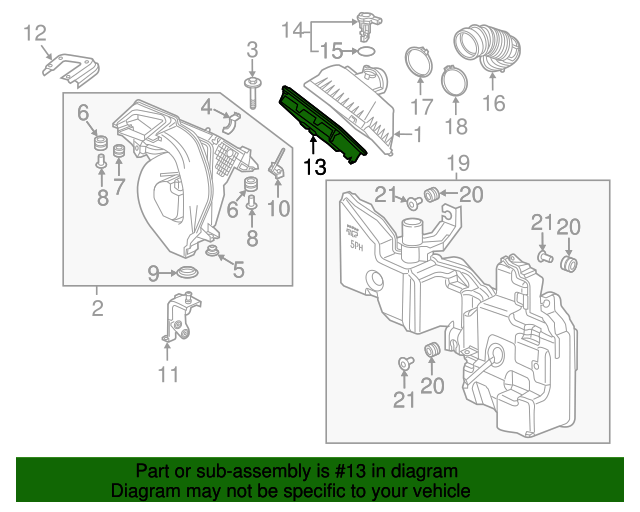 Фільтр повітряний (172205PHA01)