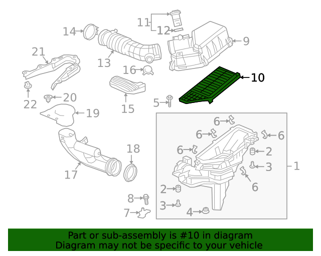 Фільтр повітряний (17220-6L2-A01)