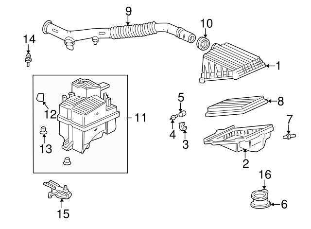 Фільтр повітряний (17220P2FA01)
