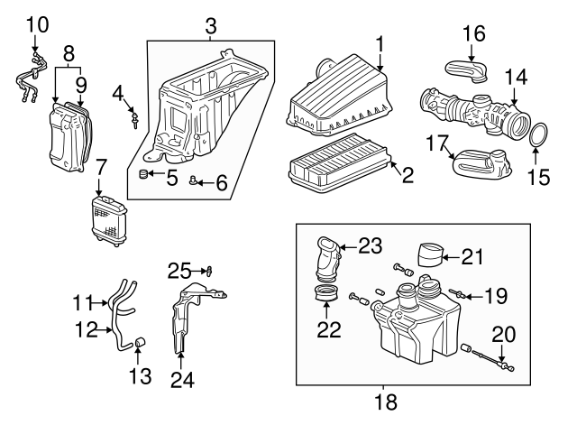Фільтр повітряний (17220-P8F-A00)