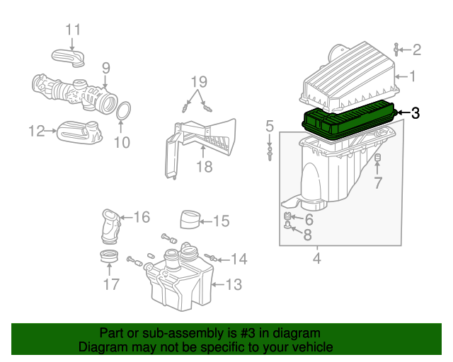 Фільтр повітряний (17220-P8F-A10)