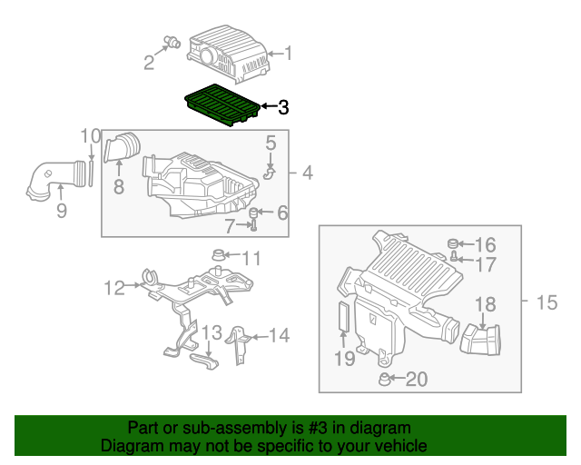 Фільтр повітряний (17220-PZA-505)
