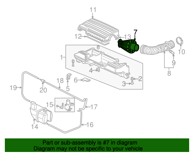 Фільтр повітряний (17220PZX505)