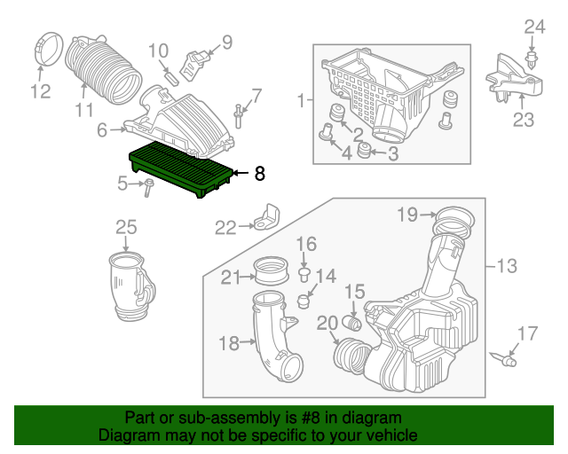 Фільтр повітряний (17220RCJ505)