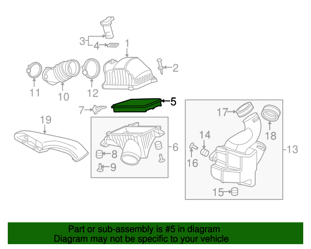 Фільтр повітряний (17220-RN0-A00)