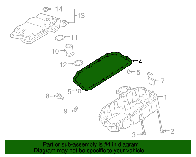 Прокладка піддону трансмісії (21814-PHT-000)