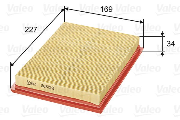 Фільтр повітряний Valeo (585122)