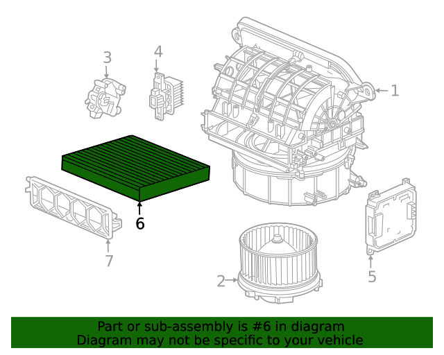 Фільтр системи вентиляції салону (80292TG0T02)