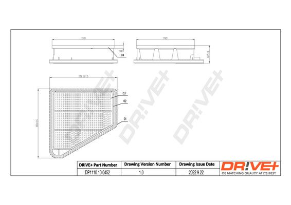Фільтр повітряний DR!VE+ (DP1110100452)