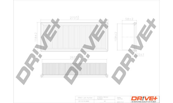 Фільтр повітряний DR!VE+ (DP1110100666)