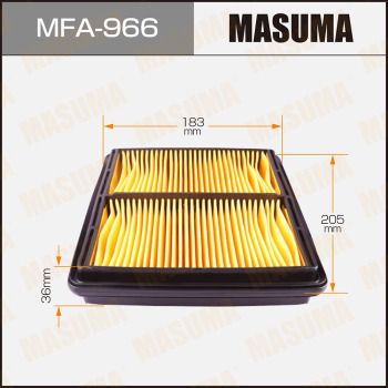 Фільтр повітряний Masuma (MFA966)