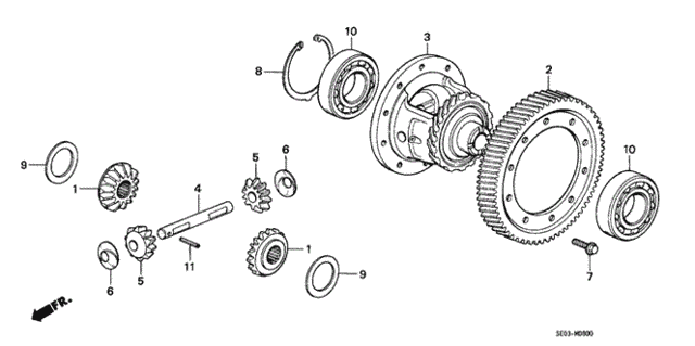 WASHER, SPLINE, 35X5 (90415PC8000)