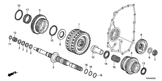 WASHER, THRUST, 41X6 (90417RCT000)