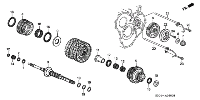 WASHER, THRUST, 45.5 (90423P6H000)