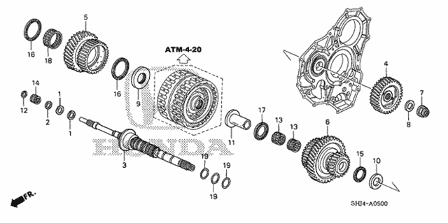 WASHER, THRUST, 27X4 (90423RAYA00)