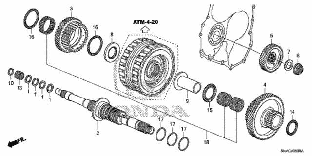 WASHER, THRUST, 40X6 (90423RG0000)