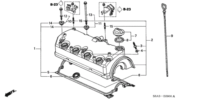 Шайба з ущільнювачем кришки ГБЦ (90442PLC000)