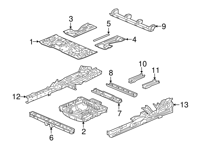 SILL COMP L,INSID (65190THR325ZZ)