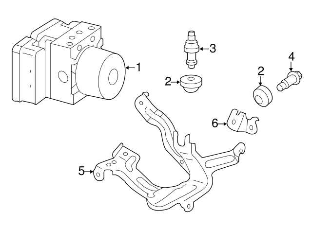 BOLT,MODULATOR MT (57377TM8A51)