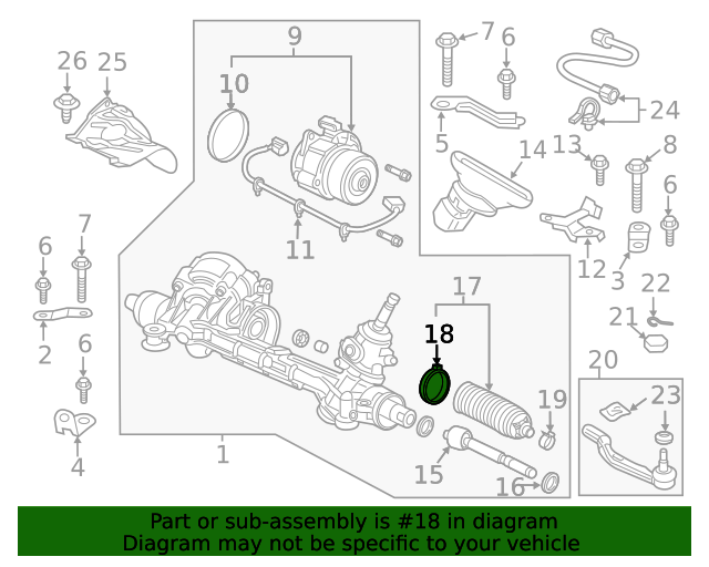 Хомут пильовика рульової рейки, до рейки (53449S5A003)