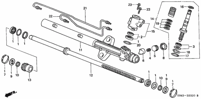 Хомут пильовика рульової рейки, до рейки (53449S84A01)