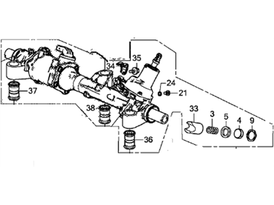 Рульовий механізм у зборі (53601T2GA02)
