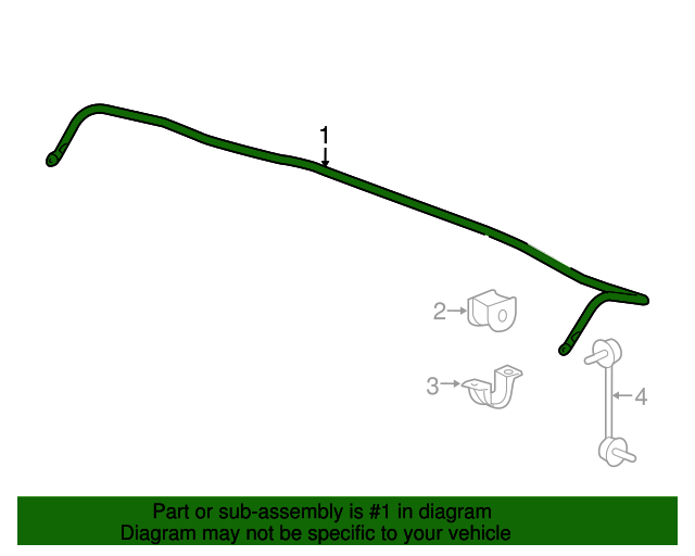 Стабілізатор задній (52300T2FA11)