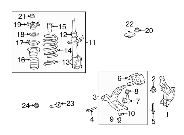 Важіль передній лівий (51360SWAA01)