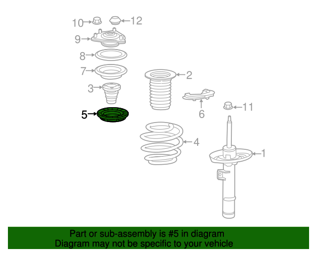 Пильовик переднього лівого амортизатора (51403TEXR01)