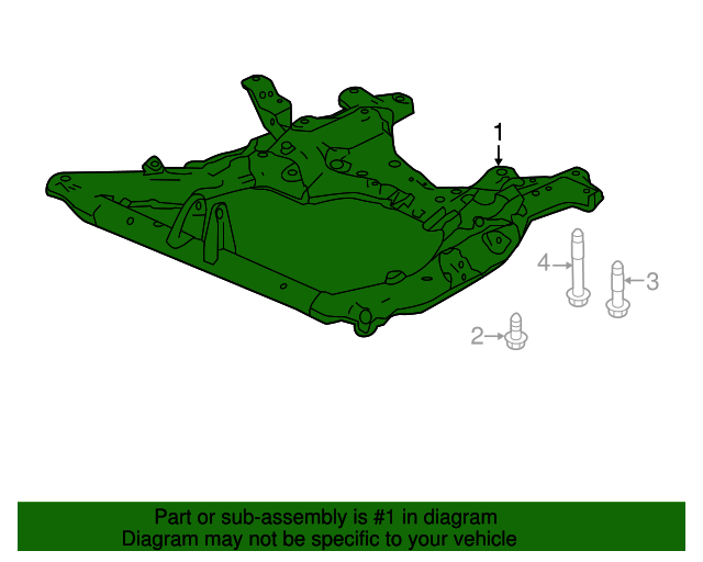 Підрамник передній (50200T0AA02)