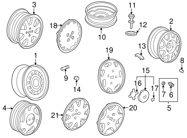 NUT, WHEEL (44736SA0981)