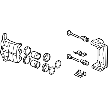Супорт гальмівний передній правий у зборі (45018TZ5R01)