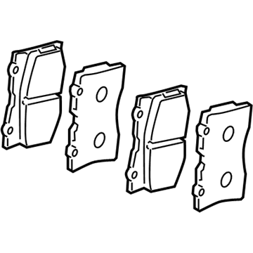 Колодки гальмівні передні, комплект (45022SJA050)