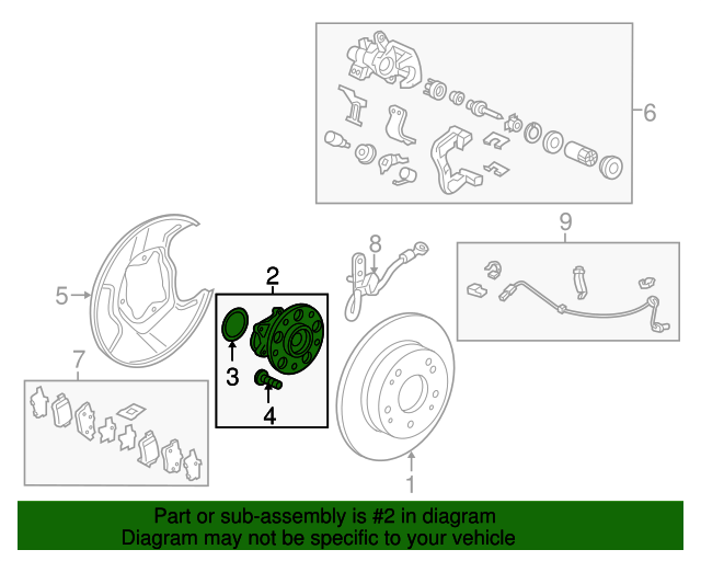 Маточина заднього колеса (42200TR0A02)