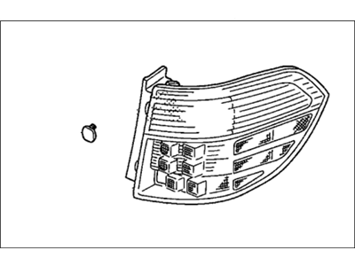 Ліхтар задній правий, зовнішня частина (33501SHJA11)