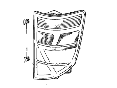 Ліхтар задній лівий, зовнішня частина (33551SJCA11)